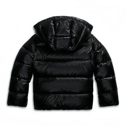Lightweight Puffer Jacket with Hood and Water-Resistant Fabric for Women