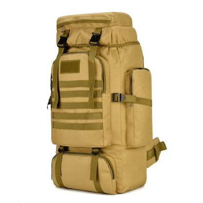 Tactische 80L rugzak voor bergbeklimmen, wandelen, kamperen en trekking