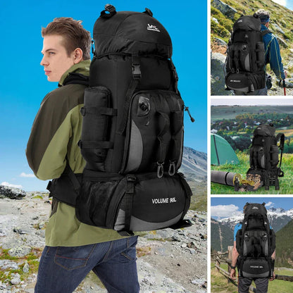 Sac à dos de randonnée 90L spacieux et imperméable pour trekking