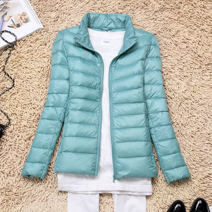 Doudoune légère chic avec capuche