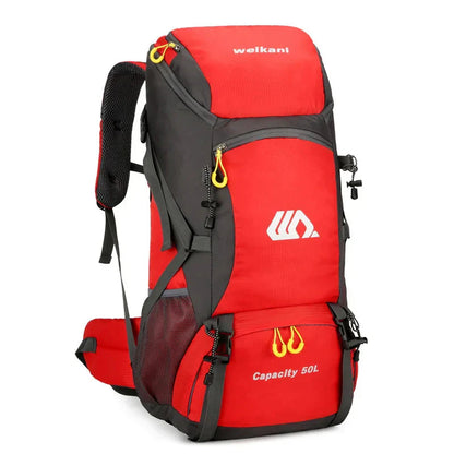 Zaino da trekking 50L impermeabile per campeggio e alpinismo