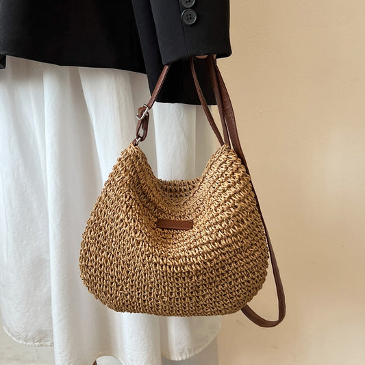 Spacious Bohemian Shoulder Bag Elegant and Practical for Everyday Use