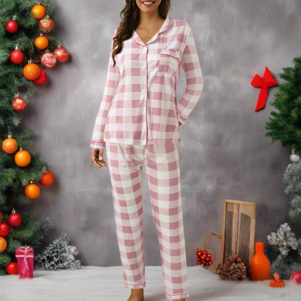 Elegant chic couple pajama set
