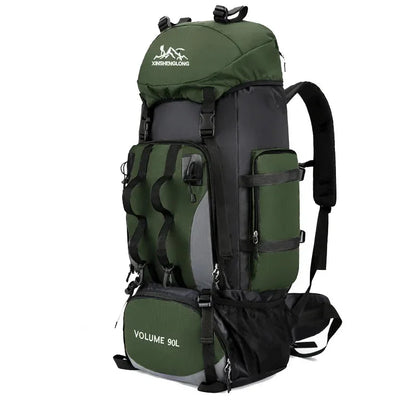 Sac à dos de randonnée 90L spacieux et imperméable pour trekking