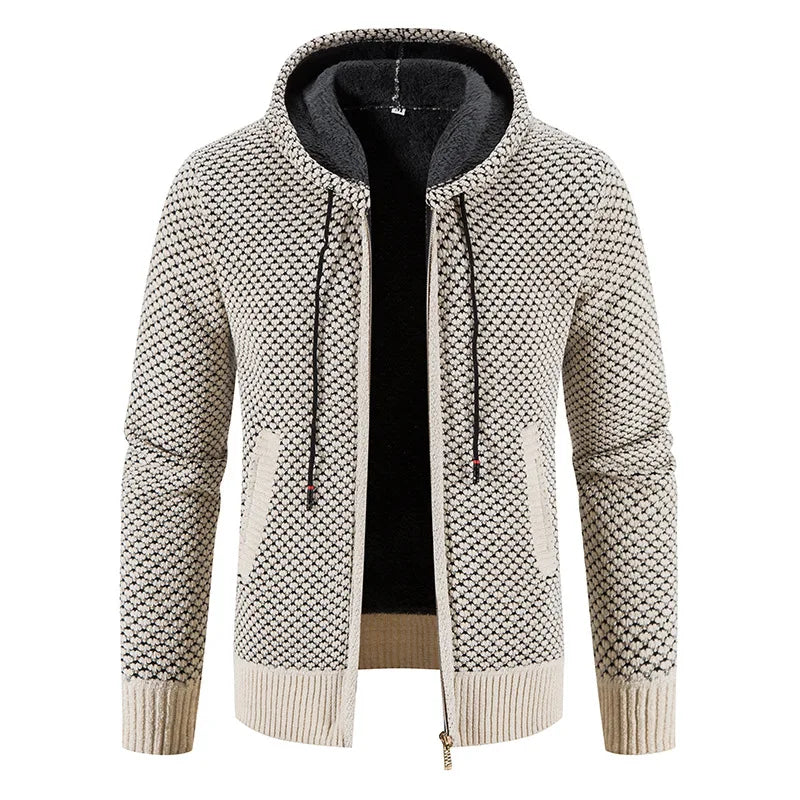 Gilet chic en tricot avec doublure en fleece