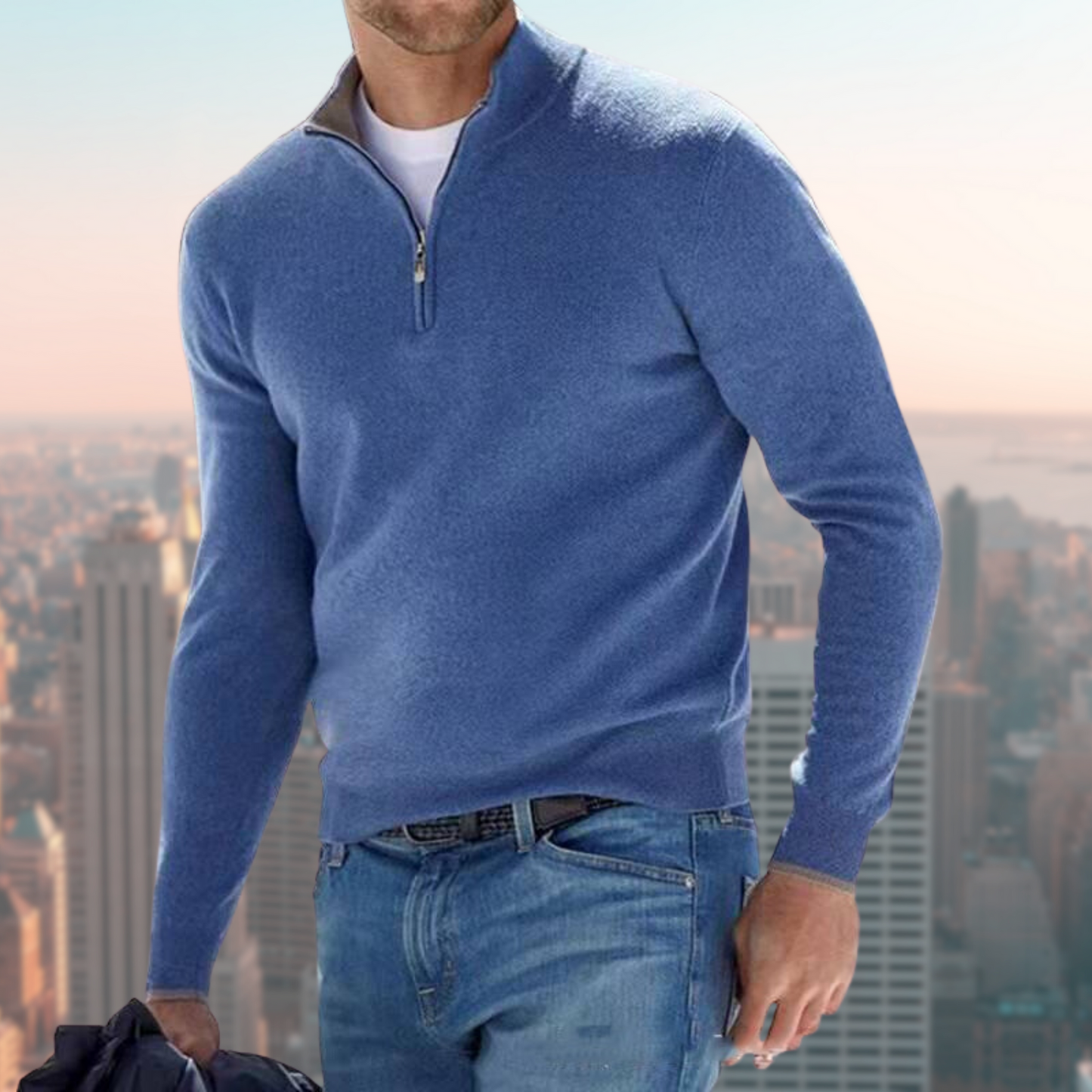 Sweatshirt élégant à zip moderne