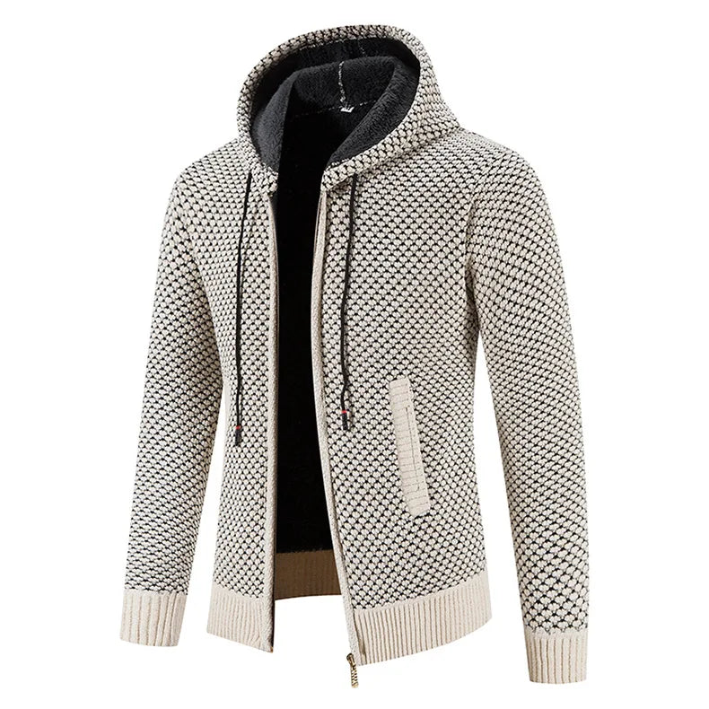 Gilet chic en tricot avec doublure en fleece