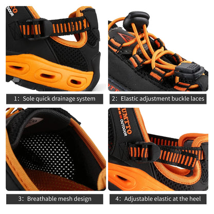 Ademende en comfortabele zomerse wandelschoenen voor heren