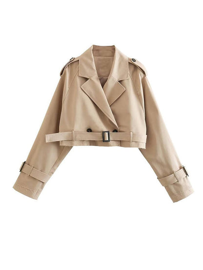 Trench pour femme imper court cropped