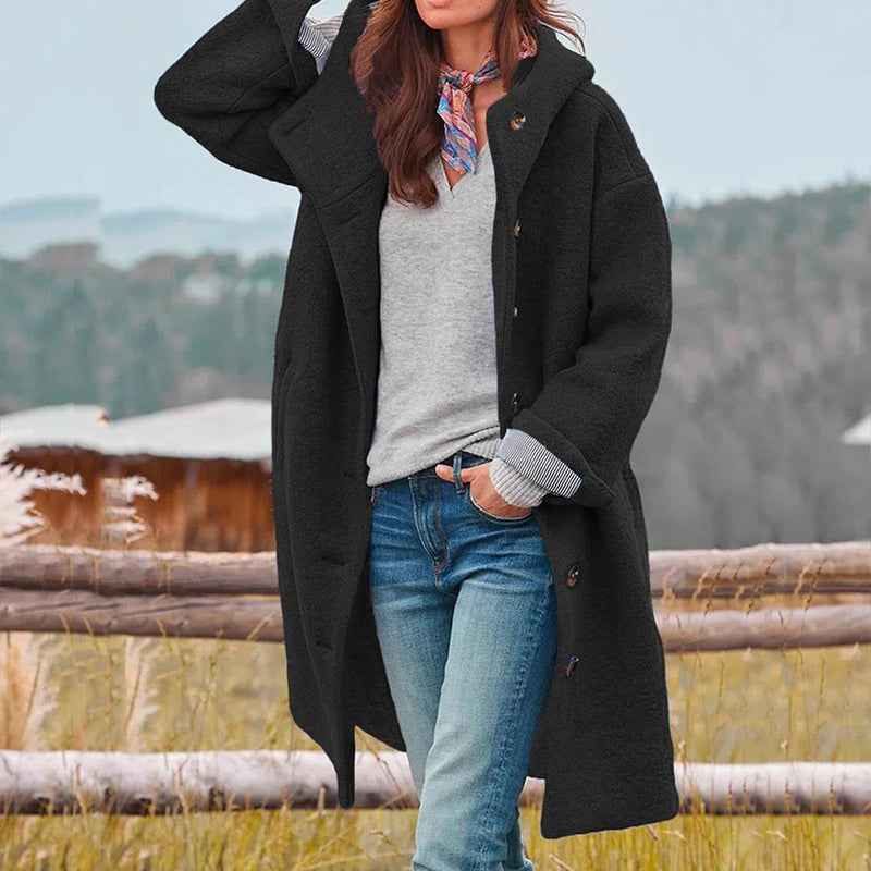 Manteau d'hiver chic avec capuche confortable