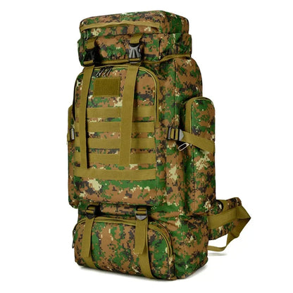 Tactische 80L rugzak voor bergbeklimmen, wandelen, kamperen en trekking