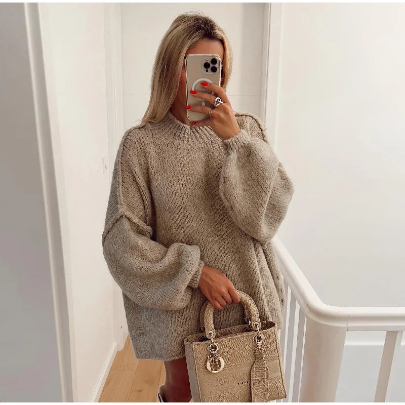 Pull oversize élégant en maille douce