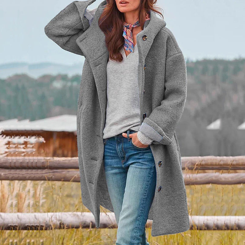 Manteau d'hiver chic avec capuche confortable