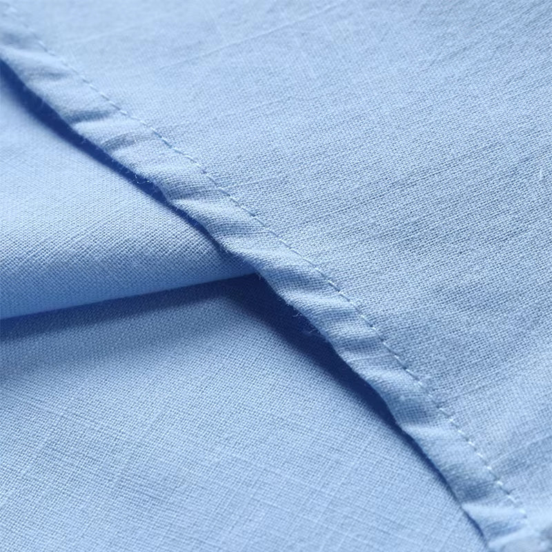 Short Sleeve Polo Shirt with Button Placket and Chest Pocket for Men