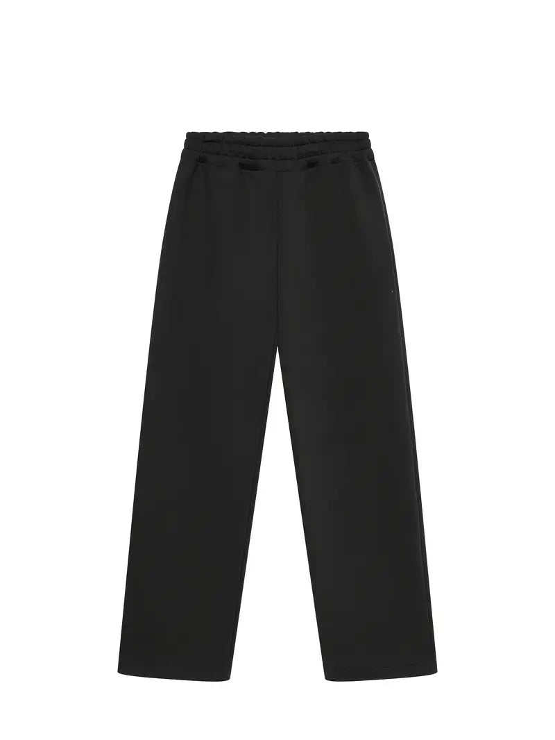 Oversized Hoodie and Wide Leg Sweatpants Set with Front Pocket for Men