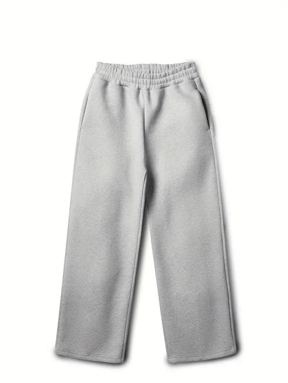 Oversized Hoodie and Wide Leg Sweatpants Set with Front Pocket for Men