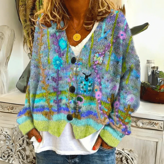 Pull en coton premium chic à motifs uniques