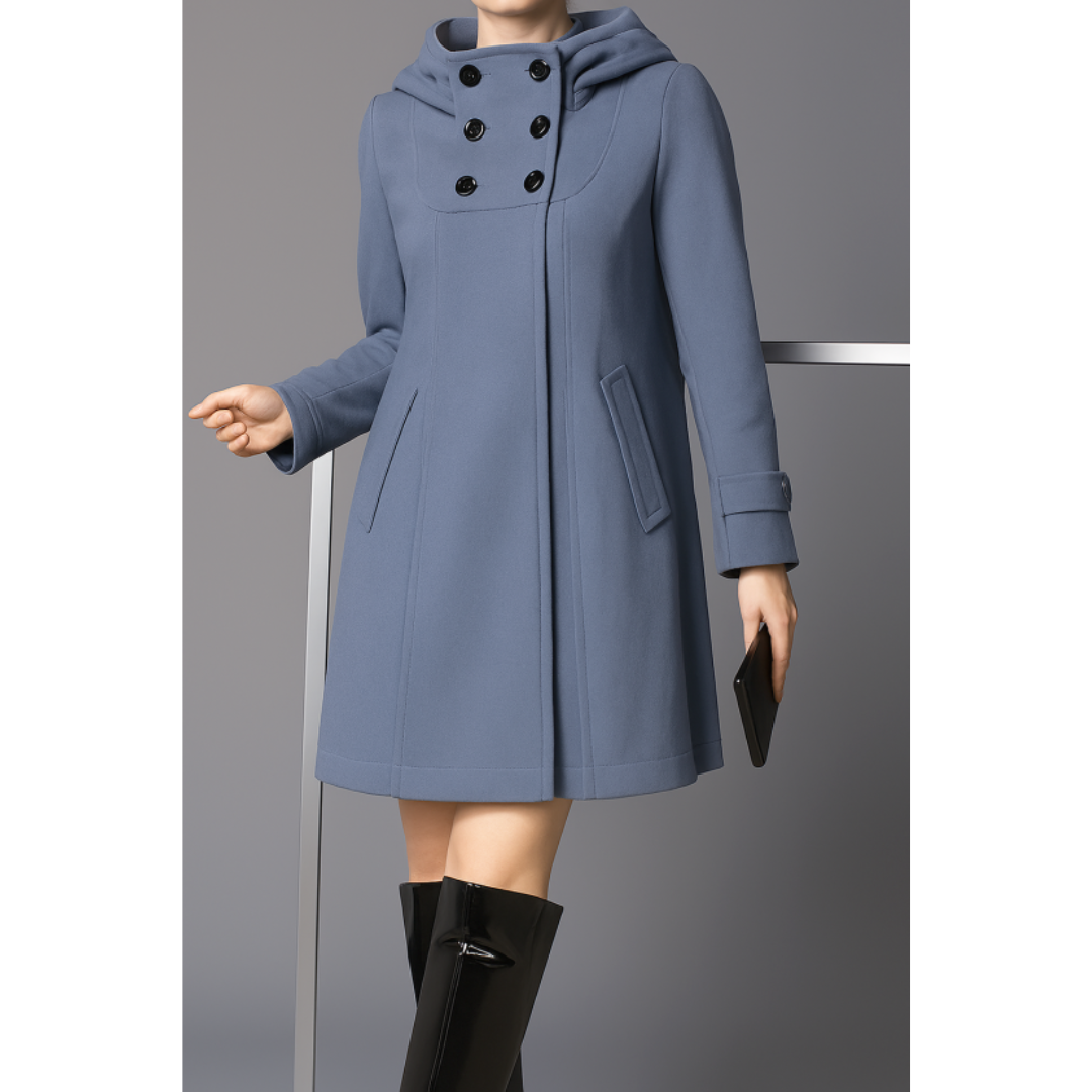 Manteau élégant à capuche moderne