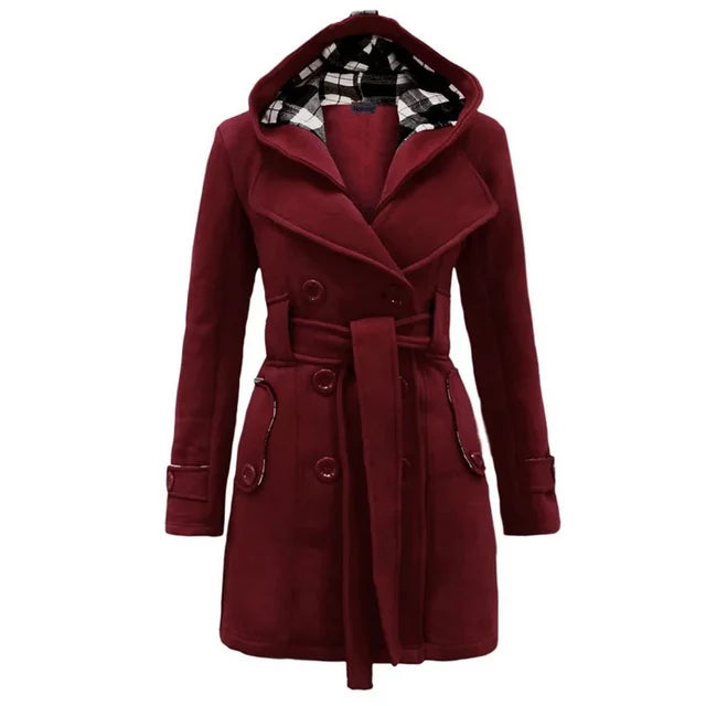 Celia - Manteau Teddy Trench-coat Imperméable pour Femme