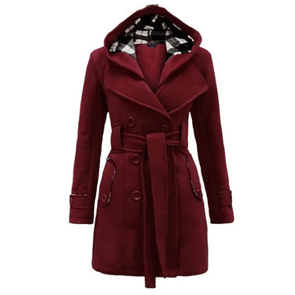 Celia - Manteau Teddy Trench-coat Imperméable pour Femme