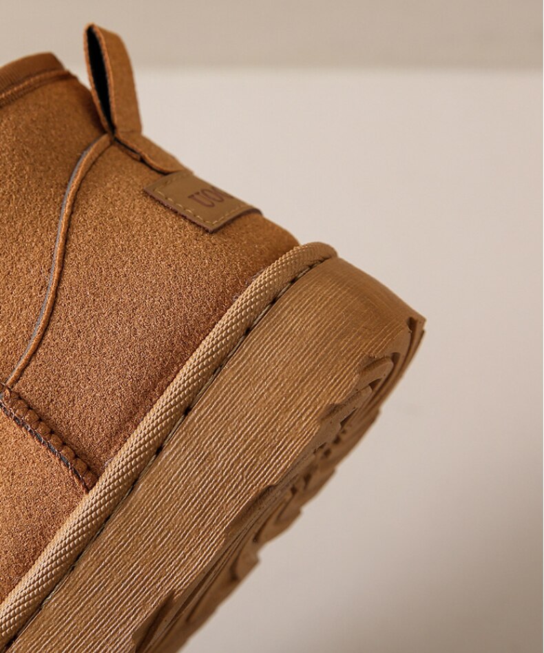 Bottines basses fourrées au style cocooning