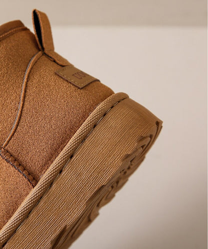 Bottines basses fourrées au style cocooning