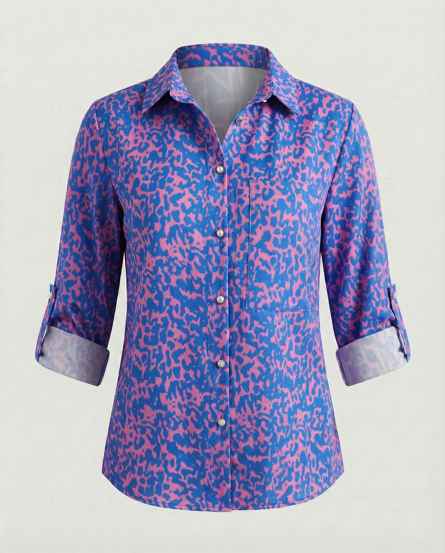 Blouse à imprimé graphique moderne urbain pour femme