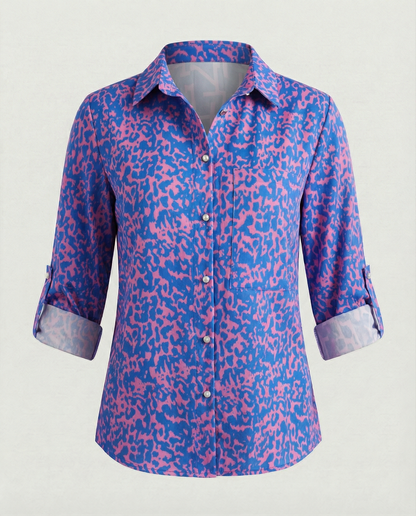 Blouse à imprimé graphique moderne urbain pour femme