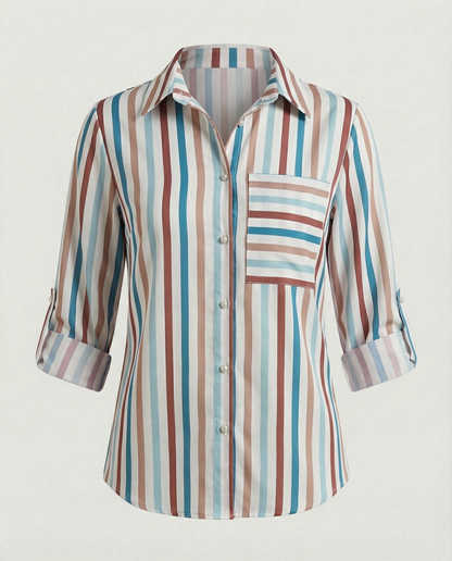 Blouse à imprimé graphique moderne urbain pour femme