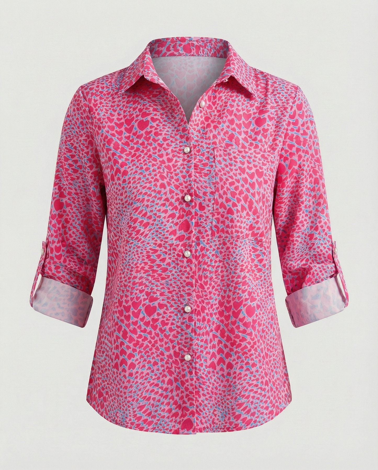 Blouse à imprimé graphique moderne urbain pour femme