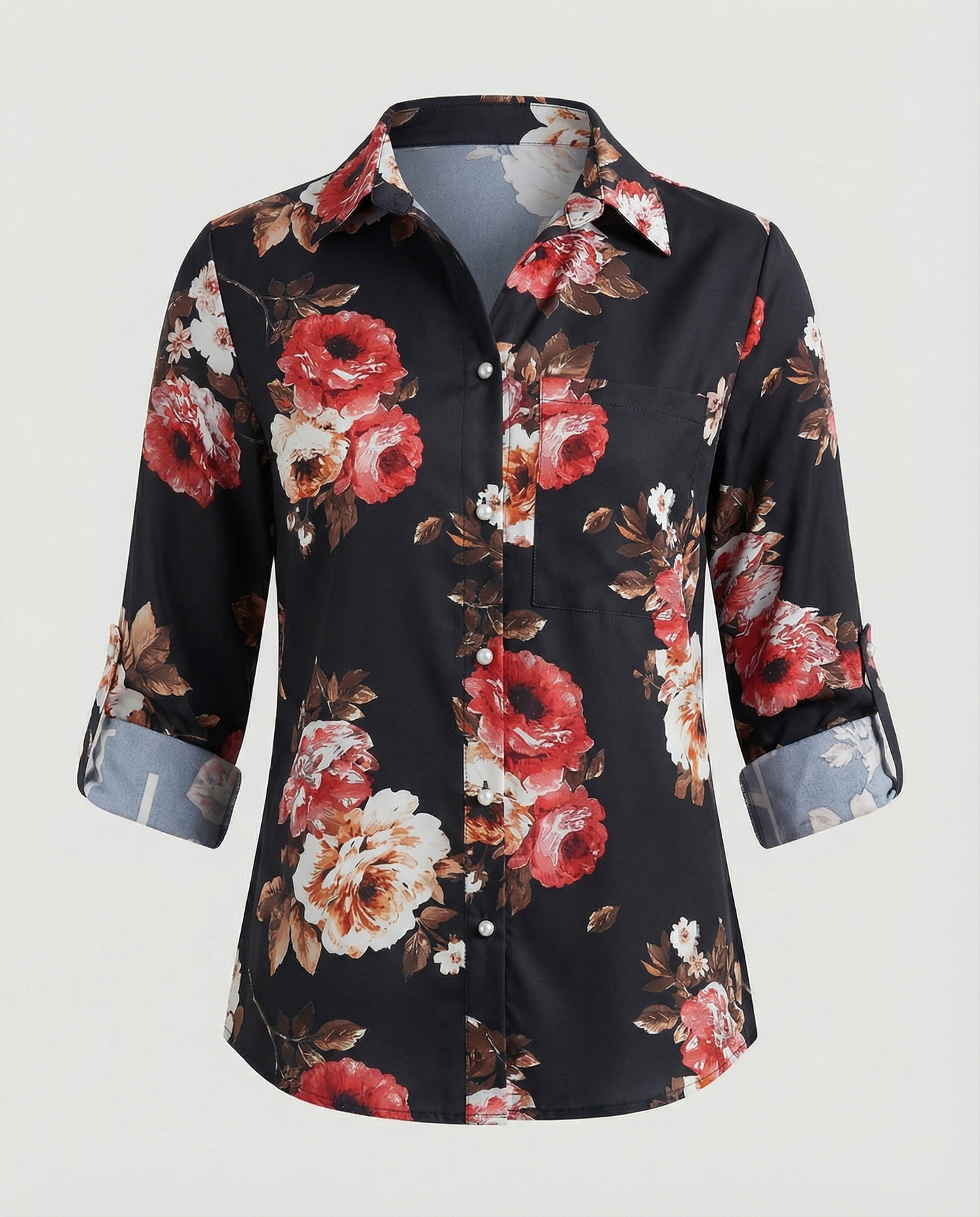 Blouse à imprimé graphique moderne urbain pour femme