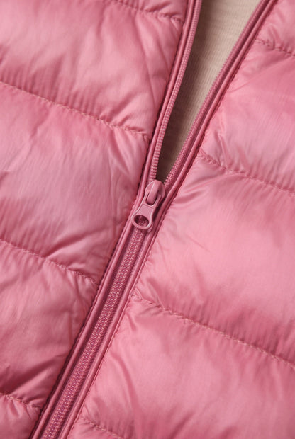 Long Hooded Puffer Coat with Insulated Lining for women