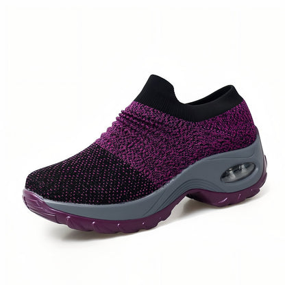 Dames wandelsneakers praktisch ontwerp zonder veters, optimaal comfort