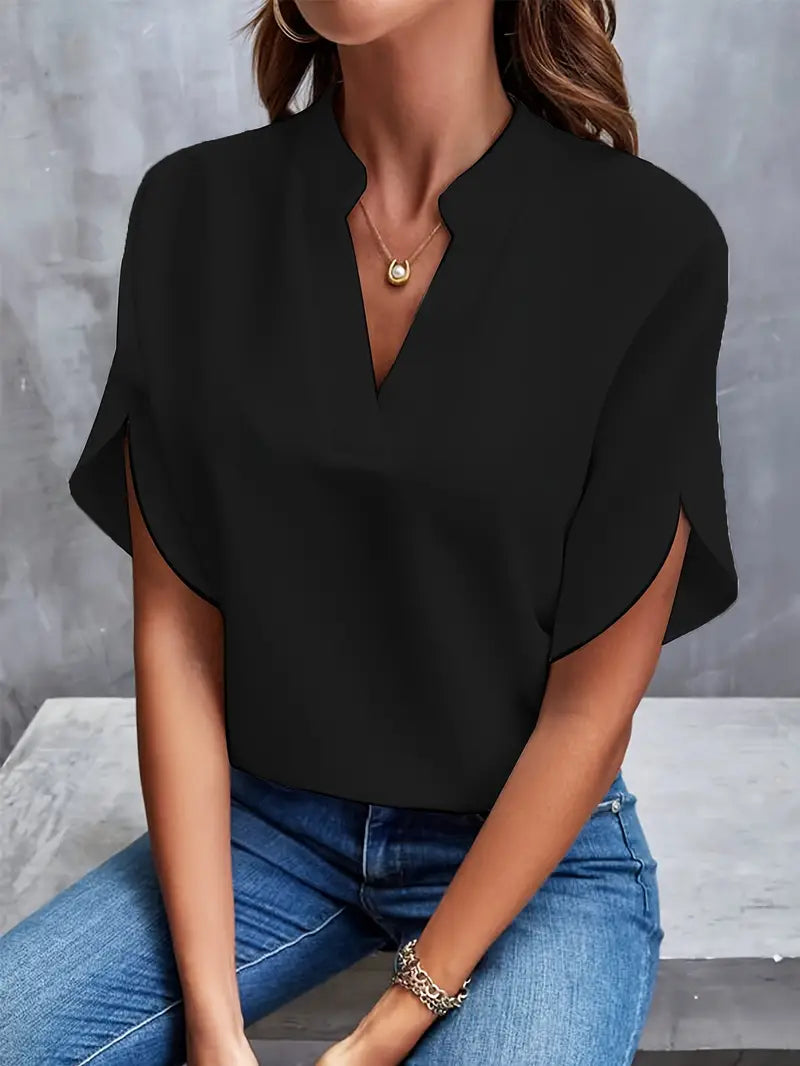 Blouse minimaliste et raffinée pour femme