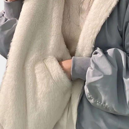 Veste oversized chic en tissu doux