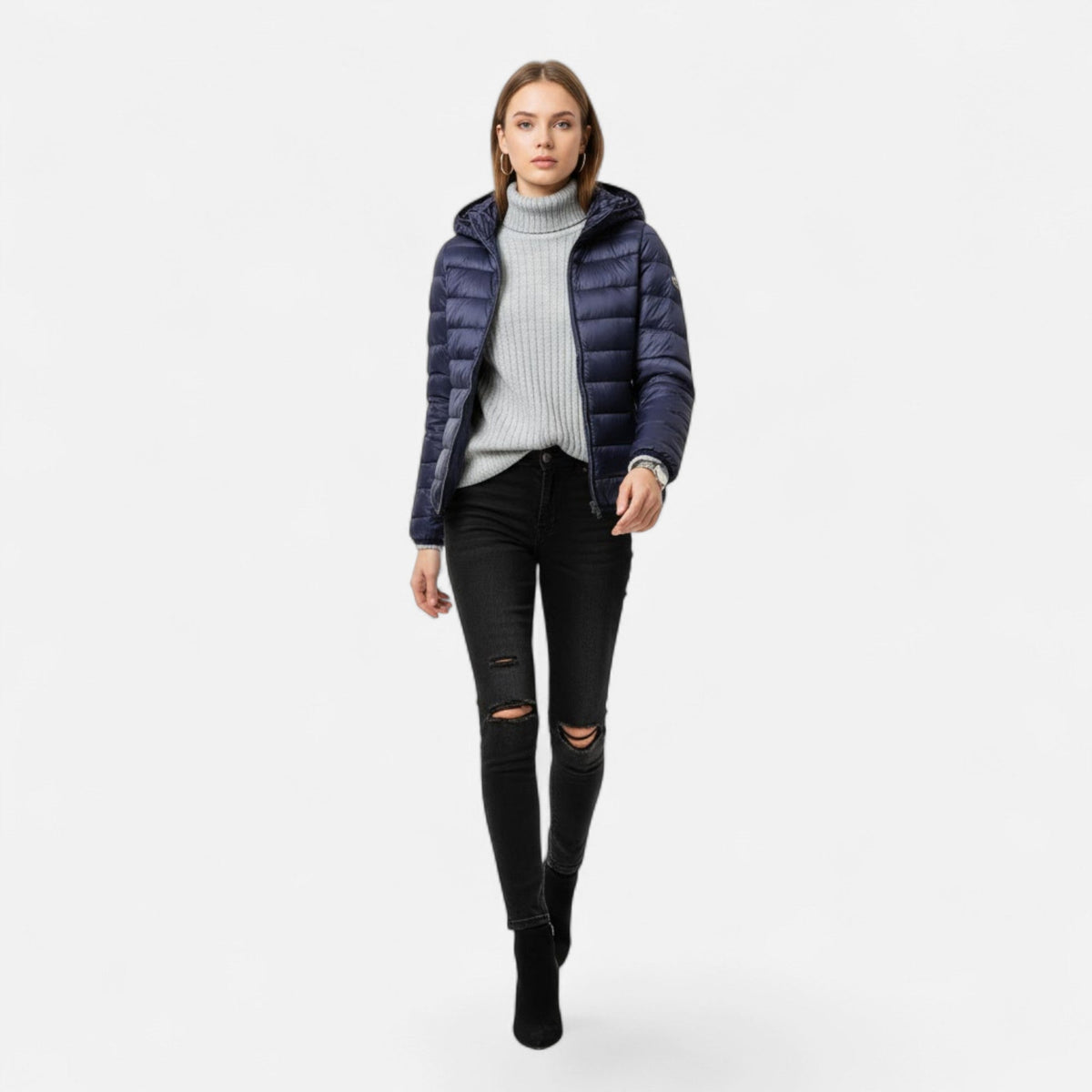 Puffer Jacket with Warm Insulation for women