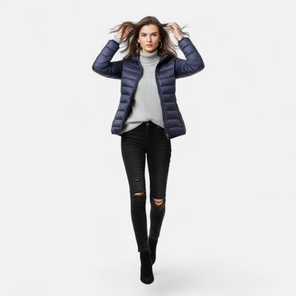 Puffer Jacket with Warm Insulation for women