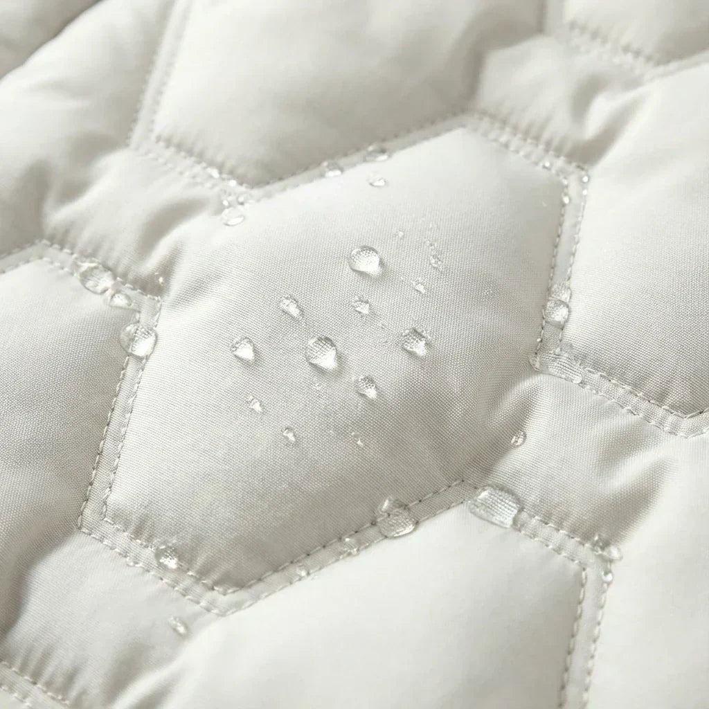 Long Puffer Coat with Hood and Pockets for Women