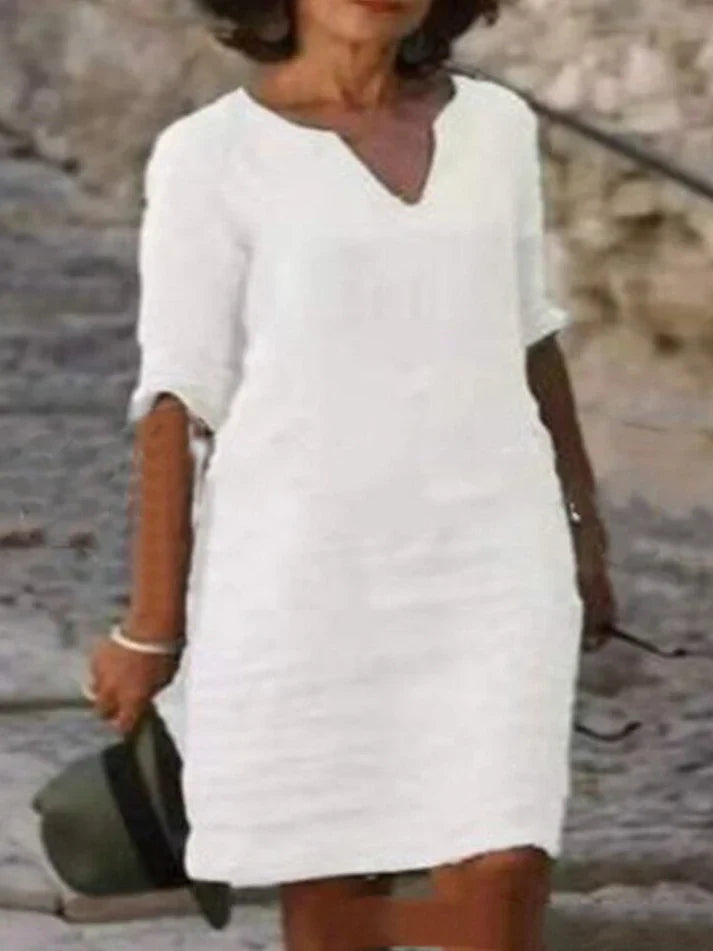 Robe midi confortable style décontracté pour un look casual élégant