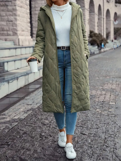 Manteau matelassé chic à capuche
