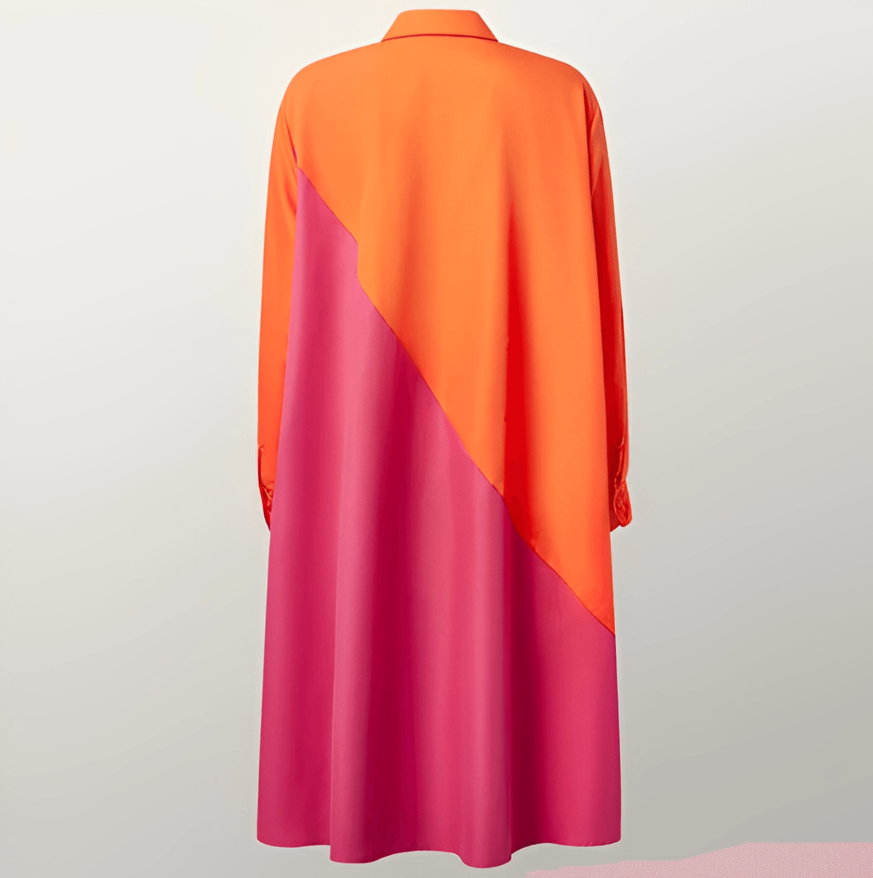 Robe chemise chic avec manches 3/4 idéale pour toutes les occasions