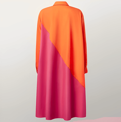 Robe chemise chic avec manches 3/4 idéale pour toutes les occasions