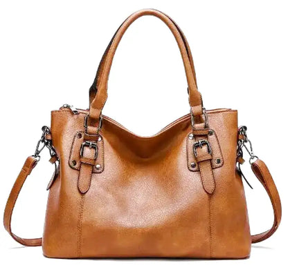 Sac à main vintage pour femme grand format avec bandoulière souple et élégante
