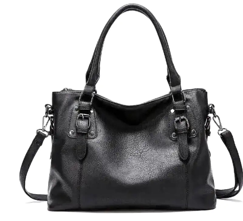 Sac à main vintage pour femme grand format avec bandoulière souple et élégante