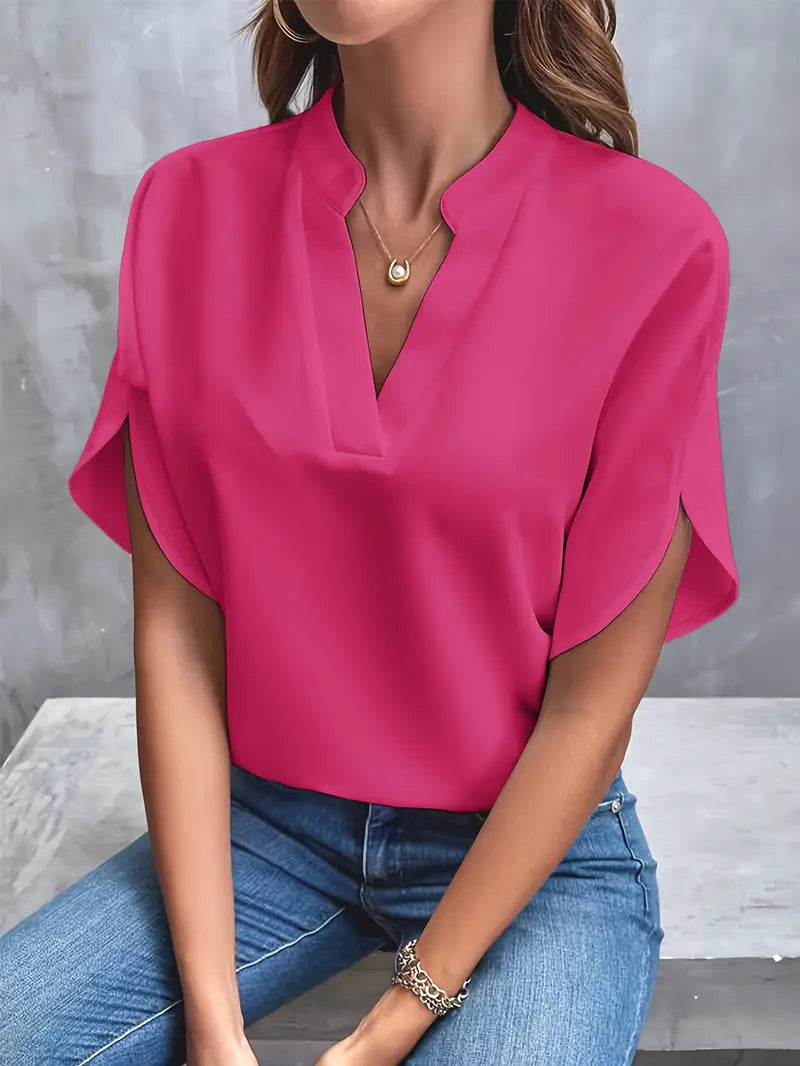 Blouse minimaliste et raffinée pour femme
