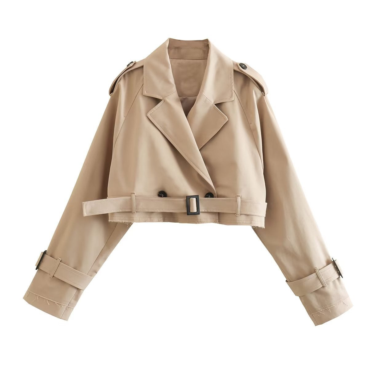 Trench pour femme court style urbain chic