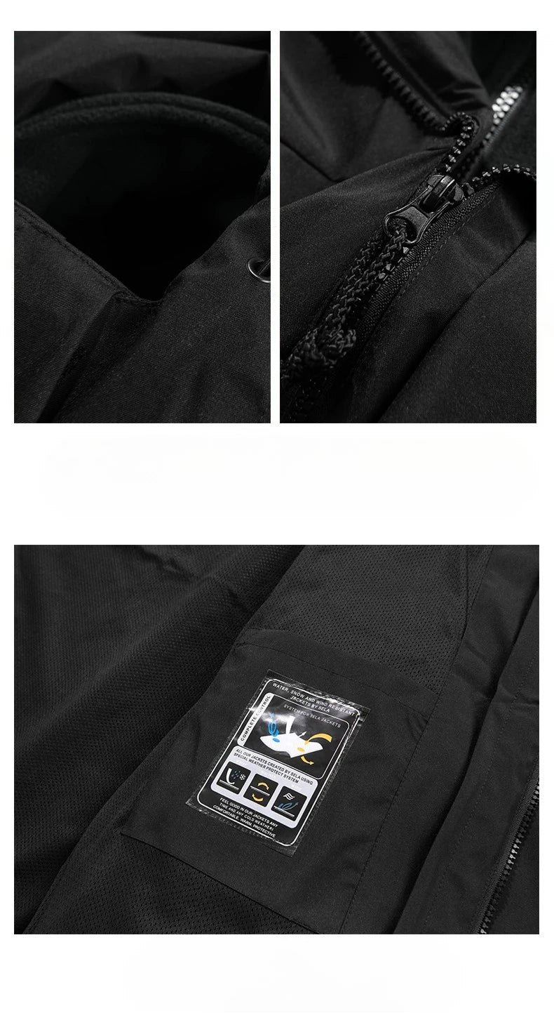 Veste d'hiver chic 3-en-1 avec capuche