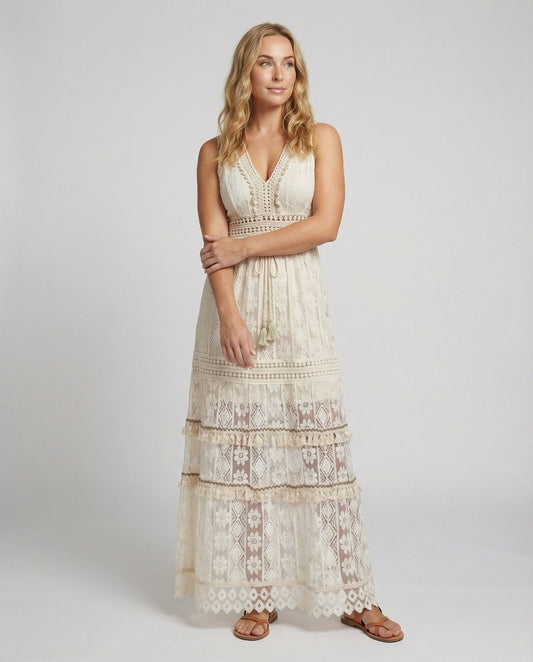 Robe Boho élégante d'été en dentelle pour un style chic et décontracté