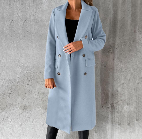 Long elegant coat with flowy cut