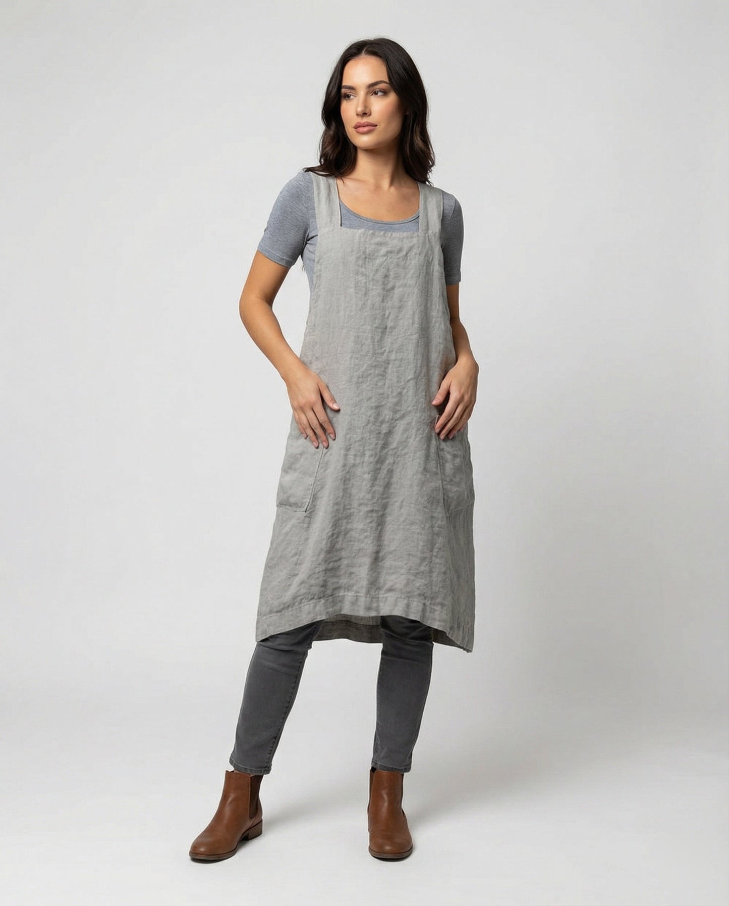 Robe de cuisine avec poches pratique et confortable pour la cuisine